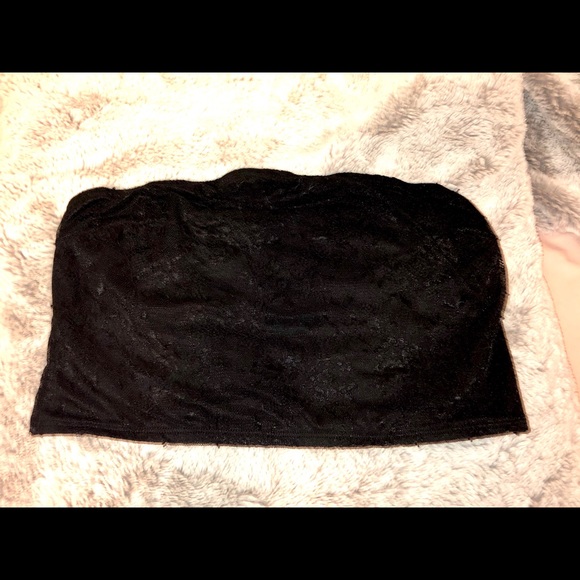 Lace black tube top - Picture 1 of 3